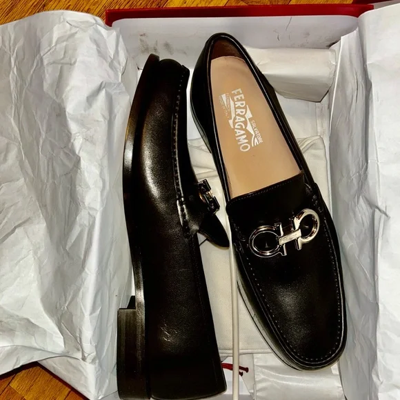 Salvatore Ferragamo Men's Black Loafers